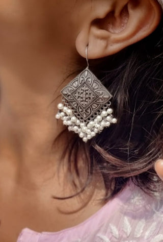 Basanti Brass Jhumkas