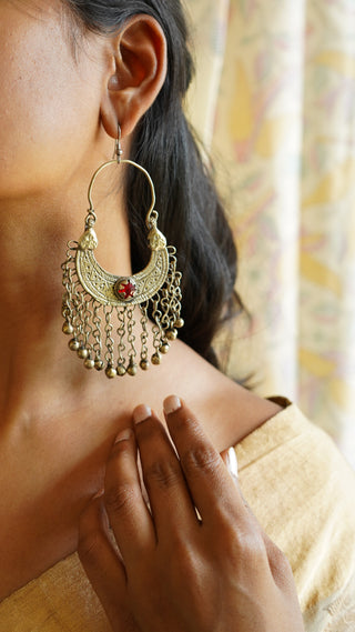 Nsera Turkmeni earrings | Firdaus Afghan Jewellery