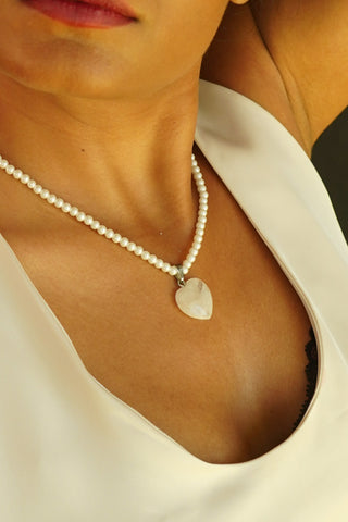 The Dilbahaar Necklace | Agate & Pearl Necklace