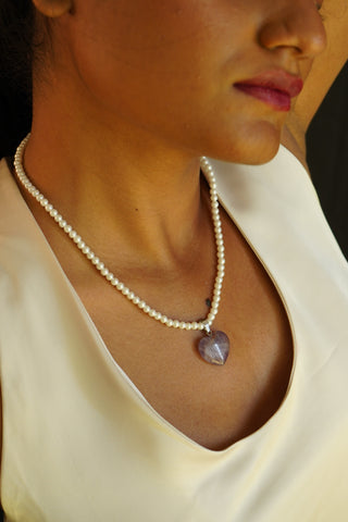The Dilbahaar Necklace | Agate & Pearl Necklace