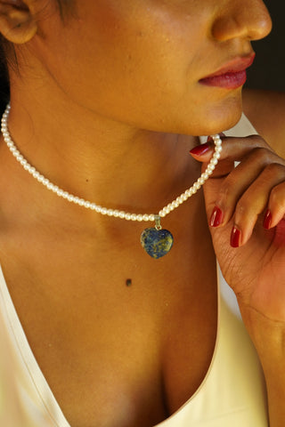 The Dilbahaar Necklace | Agate & Pearl Necklace