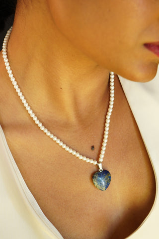 The Dilbahaar Necklace | Agate & Pearl Necklace