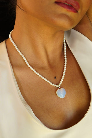 The Dilbahaar Necklace | Agate & Pearl Necklace