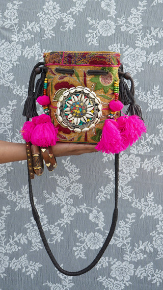 Himani | Multicolored Hand Emroidered Potli