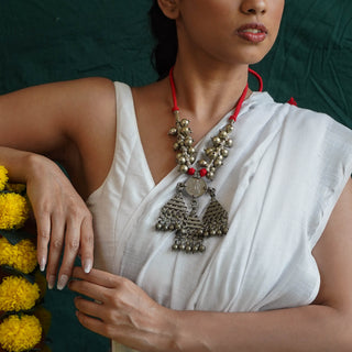 The Gauri Lambani Necklace with Red Threads