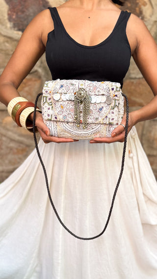Hoor | Hand Embroidered Kutchi Mini Clutch