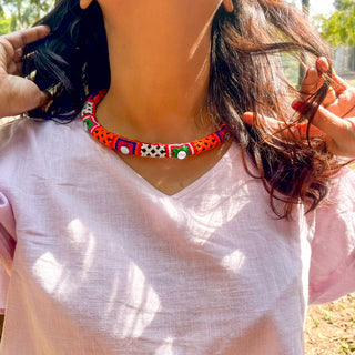 Armineh | Rangrez Kutchi Fabric Hasli
