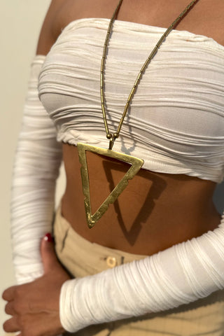 Persephone Long Necklace | DEVI Dokra Jewellery by JanpathOnline