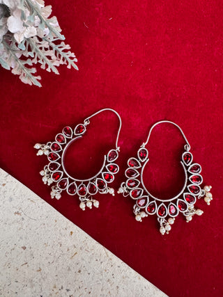 Uma Stonework Jhumkas