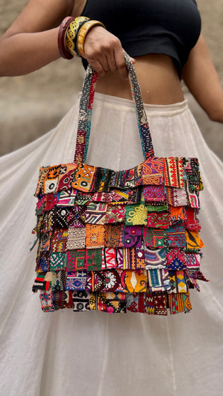The Heer | Our Kutchi Fringe Upcycled Tote