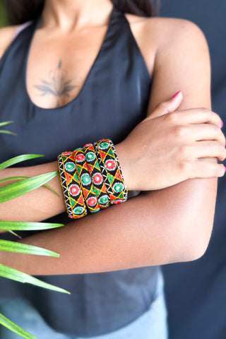 The Kutchi Bangle Stack of 4