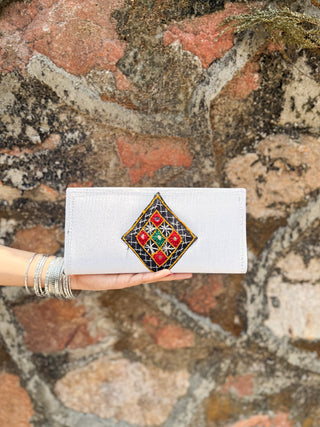 Priyamvada Mashru Wallet with Kutchi Patch