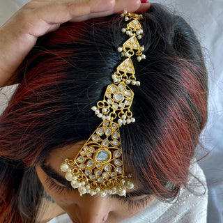 Lajwanti Necklace Set With Maangtika