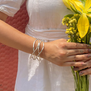 Anima Silver Wrist Cuff | Chandi Ki Baarish 2024
