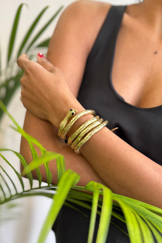 The Gold Shamaran | Bendable Gold Tube Necklace