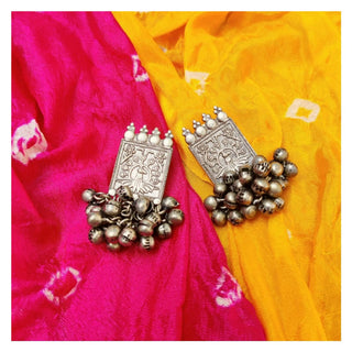 Jaipuri Antique Mor Studs