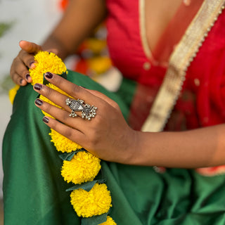 Sujata Adjustable Ring | Sadabahaar Oxidised Jewellery JanpathOnline Nov'24