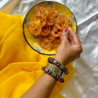 Khushboo Kutchi & Metal Bangle Stack | JanpathOnline Kutchi Drop July '24