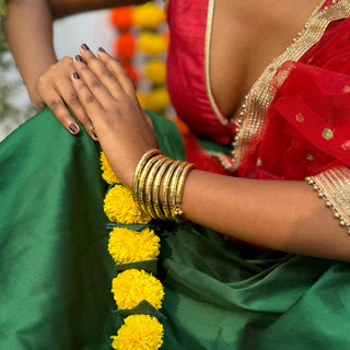 Bhujang Golden Wristcuff | Sadabahaar Oxidised Jewellery JanpathOnline Nov'24