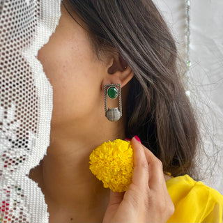 Rangeele Matkon Wale Stonework Earrings | Shringaar July'24