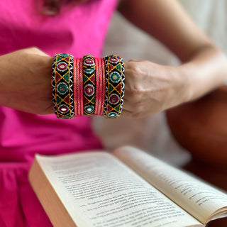 Deepika Kutchi & Glass Bangle Stack | JanpathOnline Kutchi Drop July '24