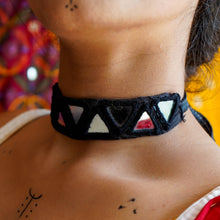 Load image into Gallery viewer, Fauzia Black Fabric Choker
