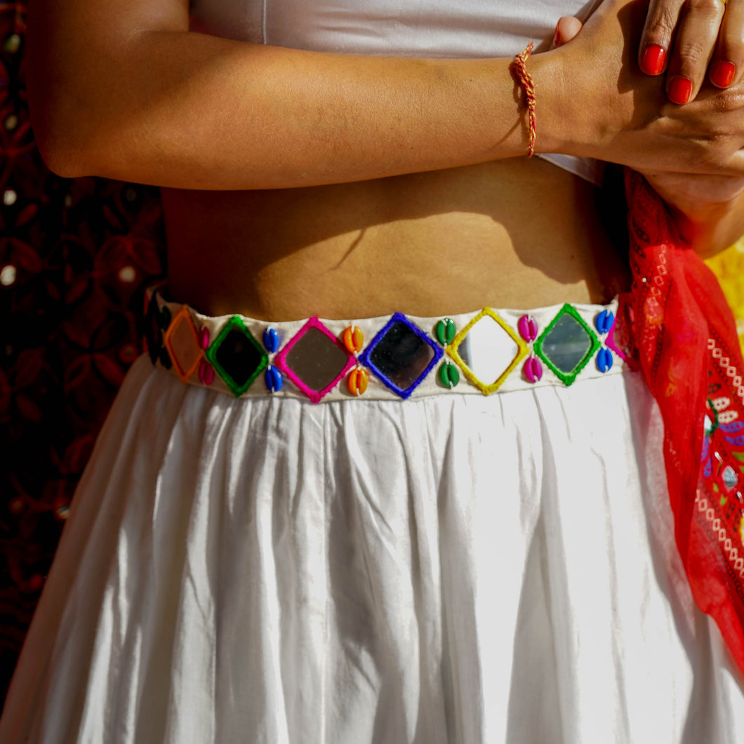 Nasrin Mirrowork Belt