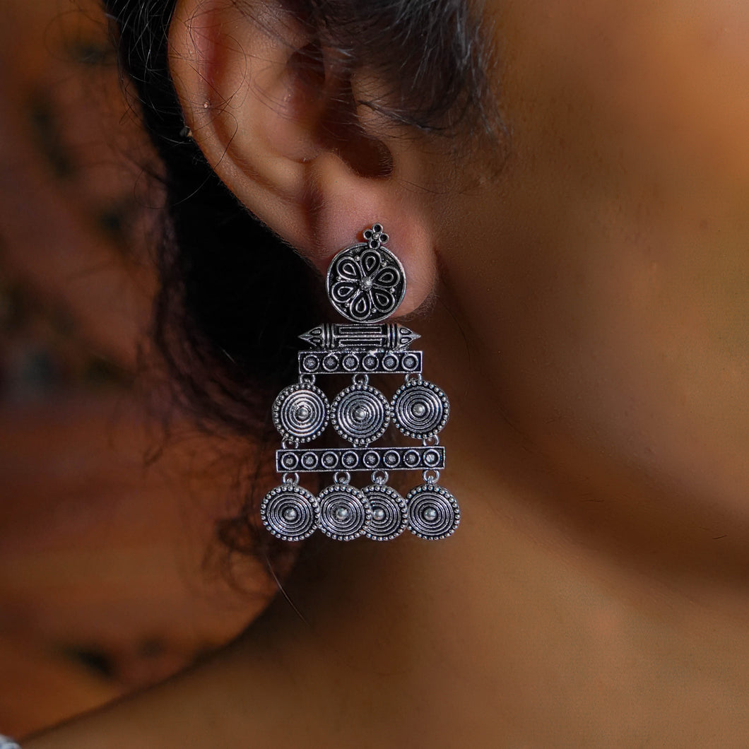 Simran | Statement Oxidized Earrings | Budhbazaar