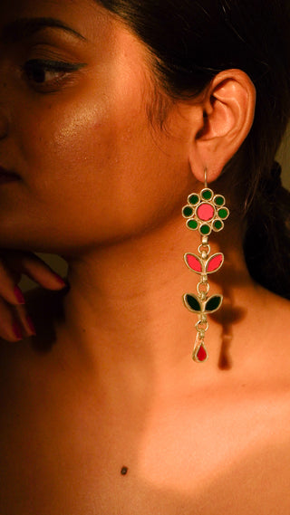 Gulbahaar Aaina Mirrorwork Earrings