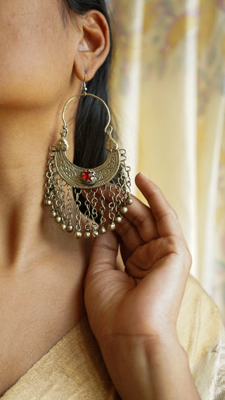 Nsera Turkmeni earrings | Firdaus Afghan Jewellery