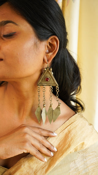 Trikon Afghani Earrings | Firdaus Afghan Jewellery