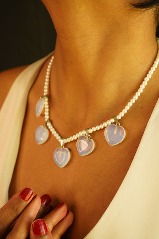 Dil Araam Haar | Agate & Pearl Necklace