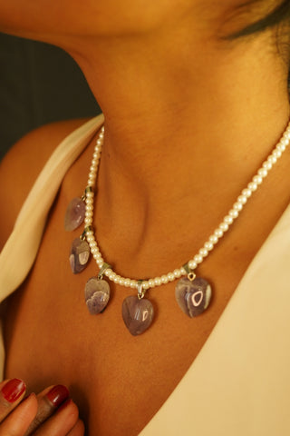 Dil Araam Haar | Agate & Pearl Necklace