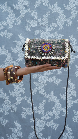 Samiksha | Vintage Kutchi Embroidered Mini Clutch