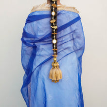 Load image into Gallery viewer, Rani Neelam Dupatta | Blue Tissue Dupatta with Golden Zari | Kinari 2024
