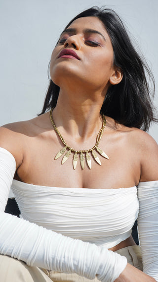 The Metis Taveez Necklace | Devi Dokra Jewellery by JanpathOnline