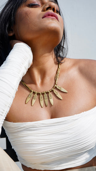 The Metis Taveez Necklace | Devi Dokra Jewellery by JanpathOnline