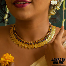 Load image into Gallery viewer, Amala | Lakshmi Kasu Necklace Set | Abhushanam
