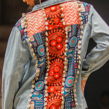 Load image into Gallery viewer, Jahan Ara | Hasrat Gully | Denim  Customised Patchwork Jackets
