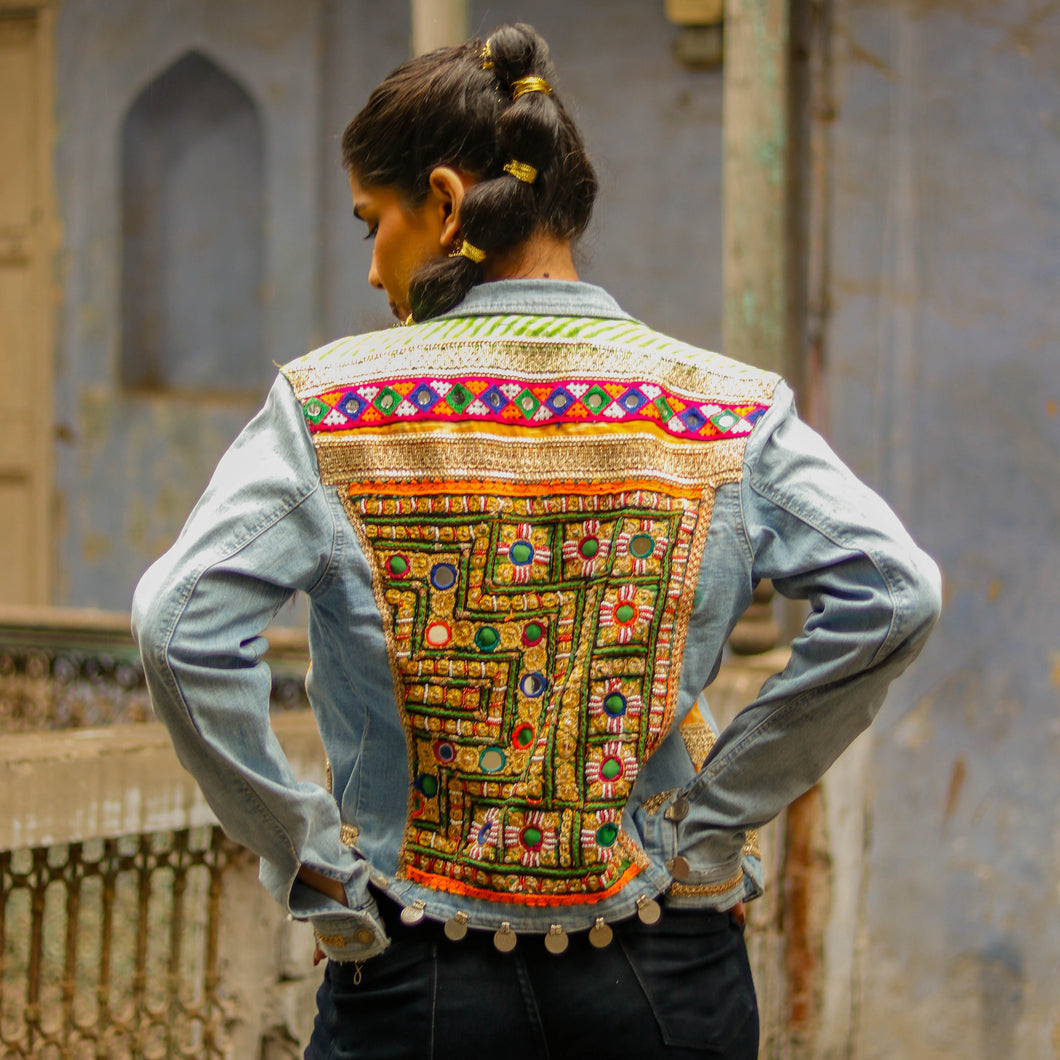 Naughara | Hasrat Gully | Denim  Customised Patchwork Jackets