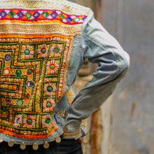 Load image into Gallery viewer, Naughara | Hasrat Gully | Denim  Customised Patchwork Jackets

