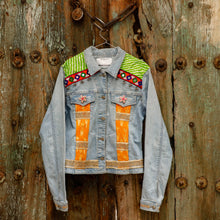 Load image into Gallery viewer, Naughara | Hasrat Gully | Denim  Customised Patchwork Jackets
