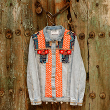 Load image into Gallery viewer, Jahan Ara | Hasrat Gully | Denim  Customised Patchwork Jackets
