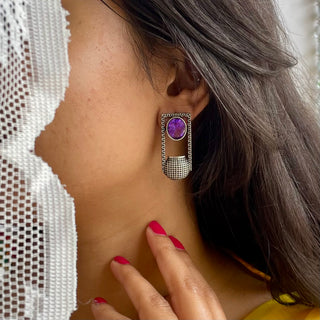 Rangeele Matkon Wale Stonework Earrings | Shringaar July'24