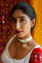 Load image into Gallery viewer, Fatima White Fabric Choker
