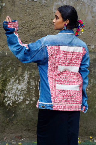 The Gamcha Denim Jacket | Durga Pujo & Navratri Special Hasrat Gully Drop