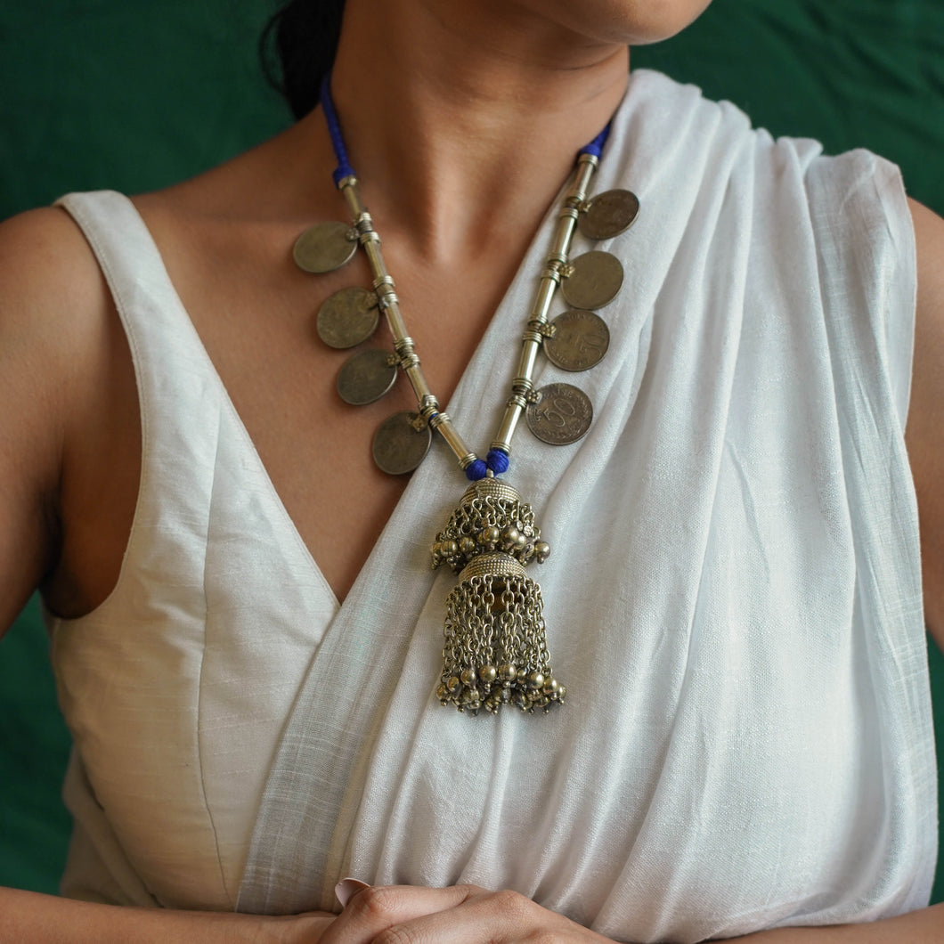 Sana Blue Long Necklace | The Lambani Edit 2024