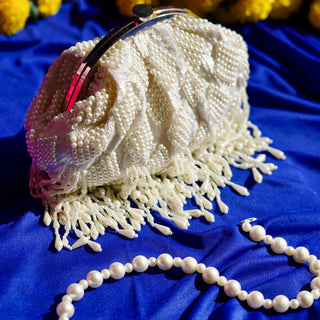 Motiyon ki Bahaar ~ Shell Shaped Pearl Bag | Bheeni Bheeni