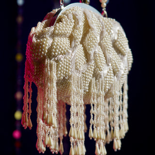 Motiyon ki Bahaar ~ Shell Shaped Pearl Bag | Bheeni Bheeni