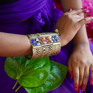 Phool Bhara Afghani Wristcuff | Firdaus Afghan Jewellery by JanpathOnline